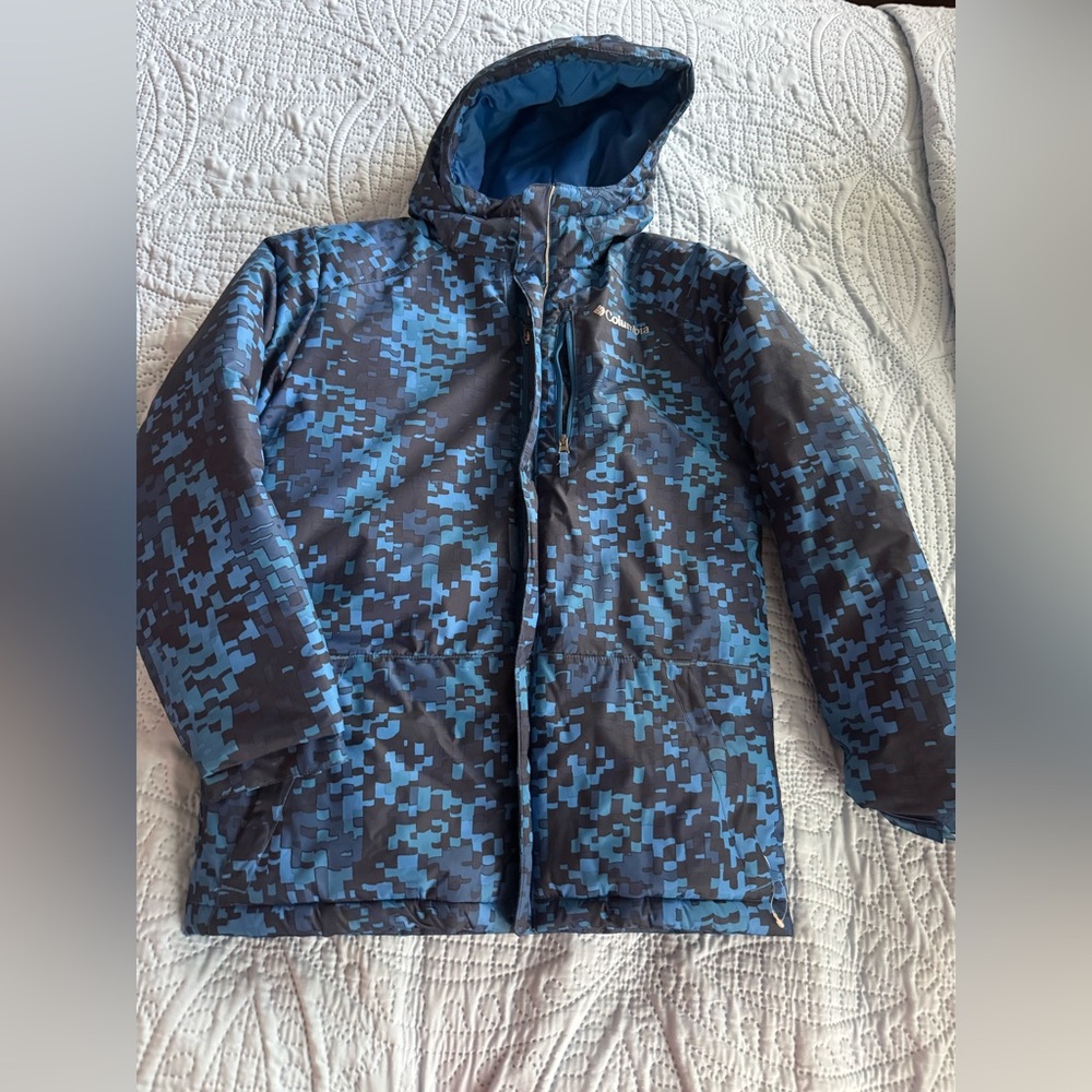 Columbia Kids Blue Camo Jacket